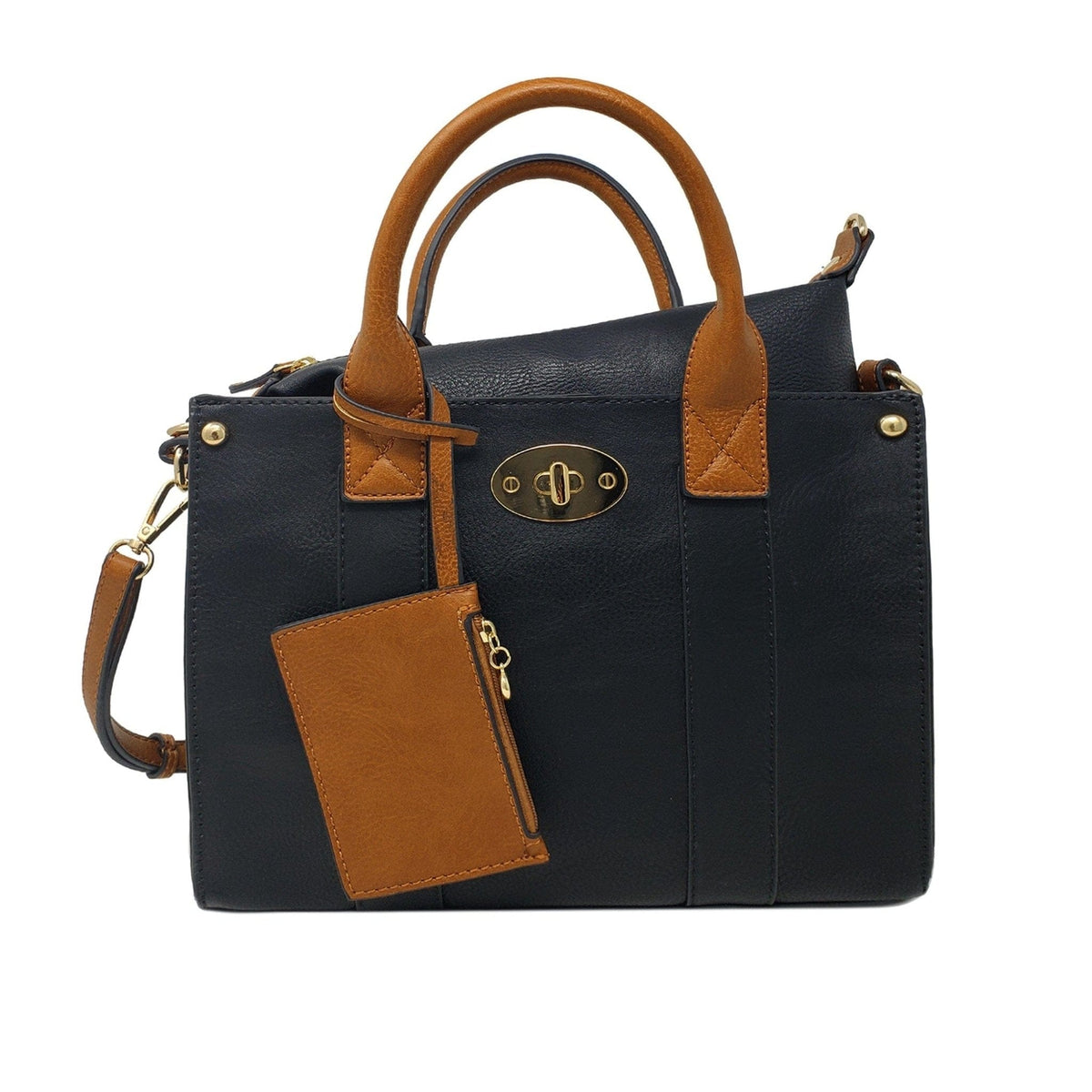 WU061 Cameran 3-in-1 Boxy Satchel & Crossbody - MiMi Wholesale