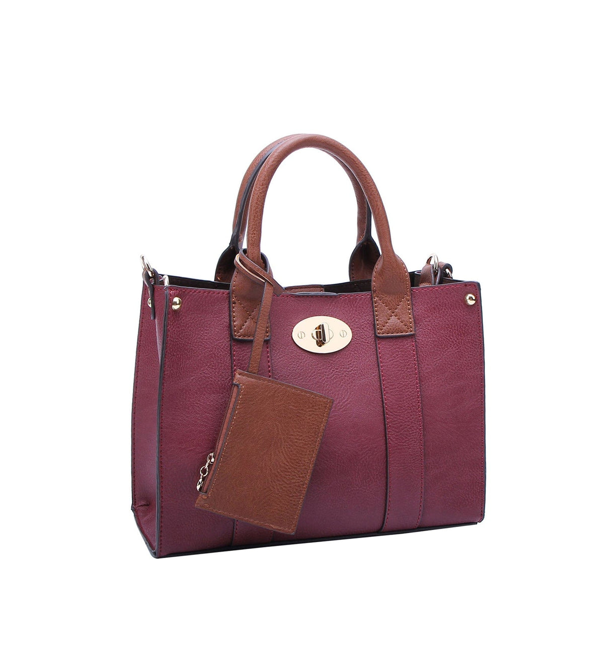 WU061 Cameran 3-in-1 Boxy Satchel & Crossbody - MiMi Wholesale