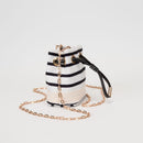 TG10885 Lola Stripe Mini Bucket Crossbody Bag