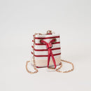 TG10885 Lola Stripe Mini Bucket Crossbody Bag
