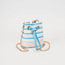 TG10885 Lola Stripe Mini Bucket Crossbody Bag