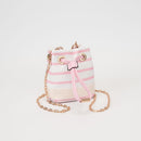 TG10885 Lola Stripe Mini Bucket Crossbody Bag