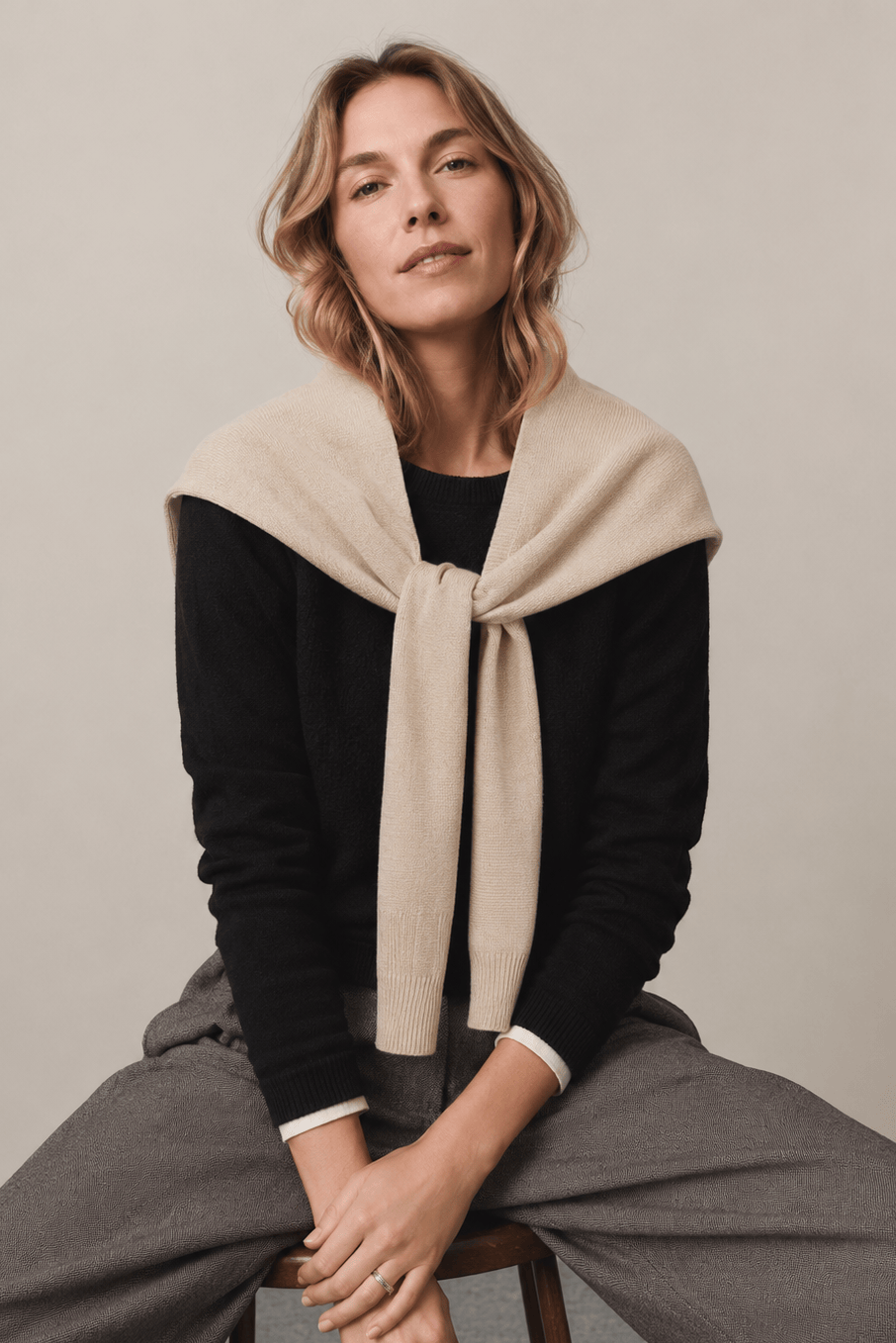 WCRS705 Stacy Knitted Shoulder Wrap