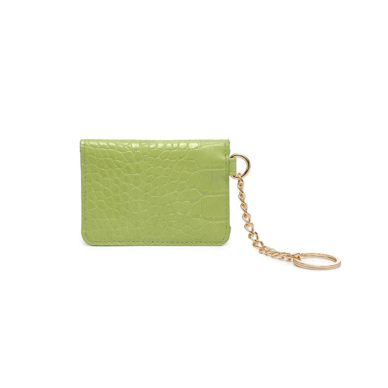 23872 Gia Crocodile Cardholder With Keychain - MiMi Wholesale