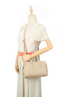 2637 Antonia 3 Compartment Satchel/Crossbody Bag - MiMi Wholesale