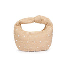 26625PRL Tracy Straw Pearls Clutch - MiMi Wholesale