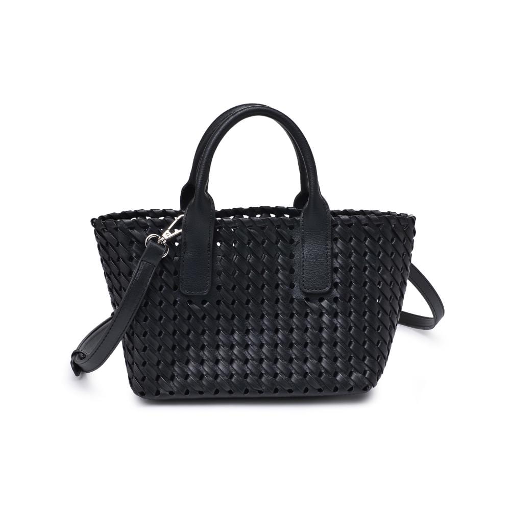 27845 Paisley 2 in 1 Mini Woven Tote/Crossbody Bag With Pouch - MiMi Wholesale