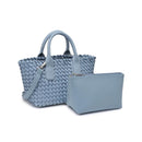 27845 Paisley 2 in 1 Mini Woven Tote/Crossbody Bag With Pouch - MiMi Wholesale