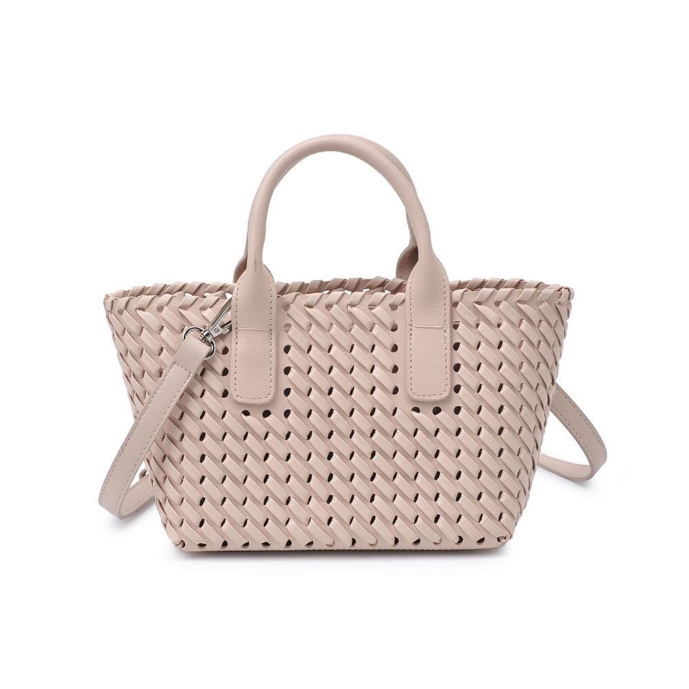 27845 Paisley 2 in 1 Mini Woven Tote/Crossbody Bag With Pouch - MiMi Wholesale