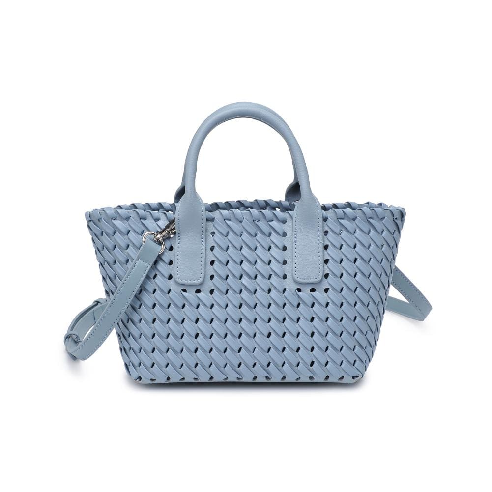 27845 Paisley 2 in 1 Mini Woven Tote/Crossbody Bag With Pouch - MiMi Wholesale
