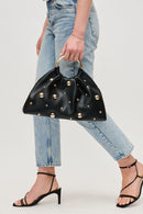 28223A Harper Studded Straw Clutch/Evening Bag - MiMi Wholesale