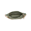 28829 Steph Straw Pearl Lined Evening Bag - MiMi Wholesale