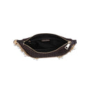 28829 Steph Straw Pearl Lined Evening Bag - MiMi Wholesale