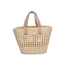 28936 June Straw Tote Bag - MiMi Wholesale