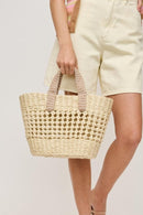 28936 June Straw Tote Bag - MiMi Wholesale
