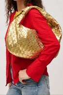 29144 Dollie Wide Woven Hobo Bag - MiMi Wholesale