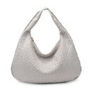 29430SU Victoria Woven Faux Suede Hobo Bag - MiMi Wholesale