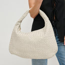 29430SU Victoria Woven Faux Suede Hobo Bag - MiMi Wholesale