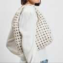 29516ML Richelle Woven Hobo Shoulder Bag - MiMi Wholesale