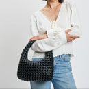 29516ML Richelle Woven Hobo Shoulder Bag - MiMi Wholesale