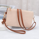 3102SC Ashely Textured Woven 3 Compartments Crossbody