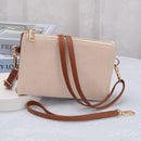 3102SC Ashely Textured Woven 3 Compartments Crossbody