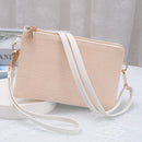 3102SC Ashely Textured Woven 3 Compartments Crossbody