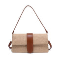 32728SWML Violet Straw Crossbody/Satchel Bag - MiMi Wholesale