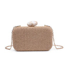 34305 Ezra Straw Clutch With Chain Strap - MiMi Wholesale