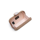 34305 Ezra Straw Clutch With Chain Strap - MiMi Wholesale