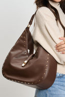 35275ML Olivia Studded Hobo Bag - MiMi Wholesale