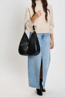 35275ML Olivia Studded Hobo Bag - MiMi Wholesale