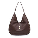 35275ML Olivia Studded Hobo Bag - MiMi Wholesale