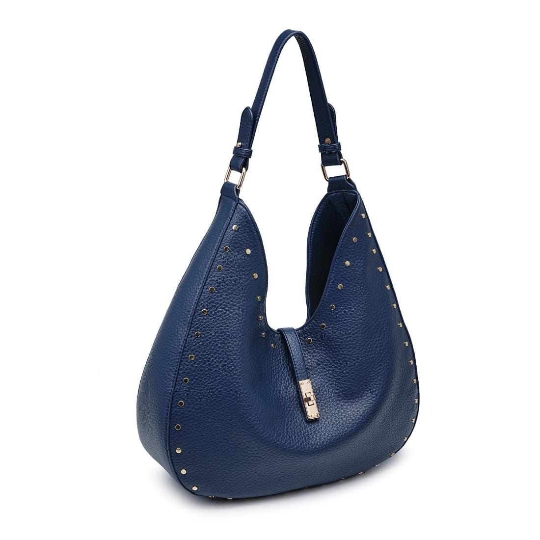 35275ML Olivia Studded Hobo Bag - MiMi Wholesale