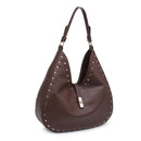 35275ML Olivia Studded Hobo Bag - MiMi Wholesale