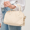 35557 Kristie Woven Crossbody/Satchel Bag - MiMi Wholesale