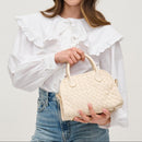 35557 Kristie Woven Crossbody/Satchel Bag - MiMi Wholesale