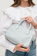 35557 Kristie Woven Crossbody/Satchel Bag - MiMi Wholesale