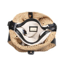 36007ML 2 in 1 Savannah Straw Hobo Tote Bag With Pouch - MiMi Wholesale