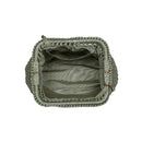 36047ML Anastasia Straw Clutch With Chain Strap - MiMi Wholesale