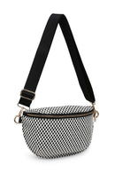 36248BML Gizelle Small Checker Sling Bag - MiMi Wholesale