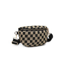 36248DML Gizelle Large Checker Sling Bag - MiMi Wholesale