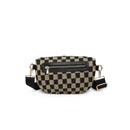 36248DML Gizelle Large Checker Sling Bag - MiMi Wholesale