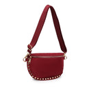 36248SUM Gizelle Suede Studded Crossbody/Sling Bag - MiMi Wholesale