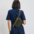 36248SUM Gizelle Suede Studded Crossbody/Sling Bag - MiMi Wholesale