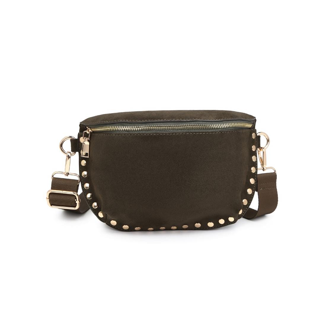 36248SUM Gizelle Suede Studded Crossbody/Sling Bag - MiMi Wholesale