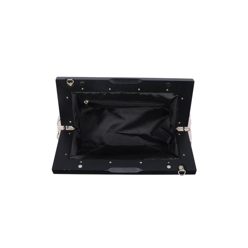 36262 Jamie Woven Clutch With Chain Strap - MiMi Wholesale