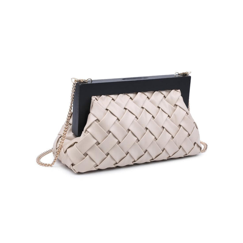 36262 Jamie Woven Clutch With Chain Strap - MiMi Wholesale