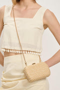 36269ML Roxie Straw Clutch With Chain Strap - MiMi Wholesale