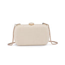 36269ML Roxie Straw Clutch With Chain Strap - MiMi Wholesale